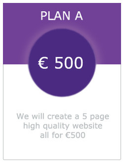 image of plan a 500 euro for 5 page website in dundalk louth 